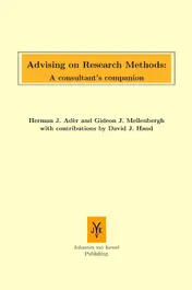 Omslag van Advising on research methods