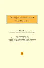 Omslag van Advising on research methods