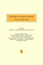 Omslag van Advising on research methods