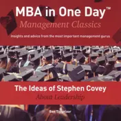 Omslag van The Ideas of Stephen Covey About Leadership