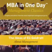 Omslag van The Ideas of Eli Goldratt About Management