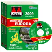 Omslag van ACSI Campinggids Europa 2009 + ACSI Camping dvd-rom Europa 2009