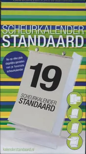 Omslag van Scheurkalenderstandaard, fluo rood 18 cm