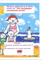Omslag van Kleurplaten geïnspireerd op de boekillustraties van: ”Hoe sneeuwpoppen sneeuwmensen werden”.