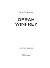 Omslag van Een date met Oprah Winfrey
