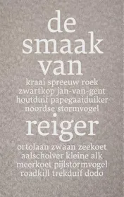 Omslag van De smaak van reiger