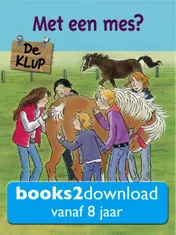 Omslag van De klup, met een mes?