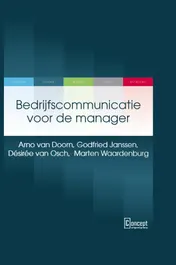 Omslag van Bedrijfscommunicatie voor de manager