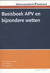 Omslag van Basisboek APV en bijzondere wetten