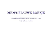 Omslag van Mems blauwe boekje