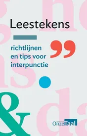 Omslag van Leestekens