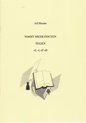 Omslag van Nooit meer fouten tegen d, t of dt.