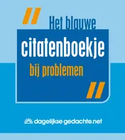 Omslag van Het blauwe citatenboekje bij problemen