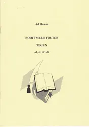 Omslag van Nooit meer fouten tegen -d, -t of -dt.