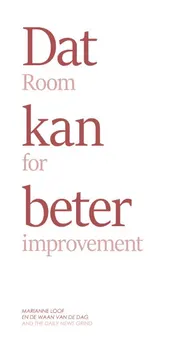 Omslag van Dat kan beter