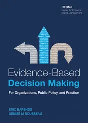 Omslag van Evidence-Based Decision Making for Organizations, Public Policy, and Practice.