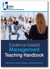 Omslag van CEBMa Evidence-Based Management Teaching Handbook
