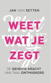 Omslag van Weet wat je zegt
