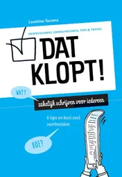Omslag van Dat klopt!