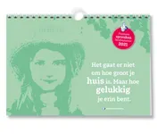 Omslag van Familieplanner positieve spreuken 2021