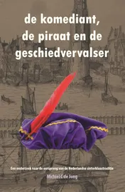 Omslag van De komediant, de piraat en de geschiedvervalser