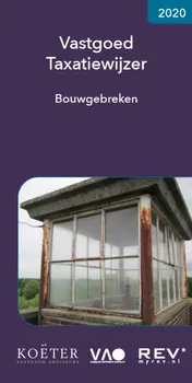 Omslag van Vastgoed Taxatiewijzer Bouwgebreken 2020
