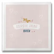 Omslag van Mijn eerste jaar boek (roze)