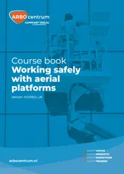 Omslag van Course book Working safely with aerial platforms