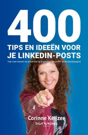 Omslag van 400 tips en ideeën voor je LinkedIn-posts