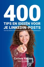 Omslag van 400 tips en ideeën voor je LinkedIn-posts