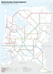 Omslag van Nederlandse Snelwegkaart