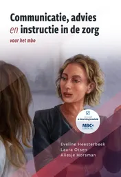 Omslag van Communicatie, advies en instructie in de zorg