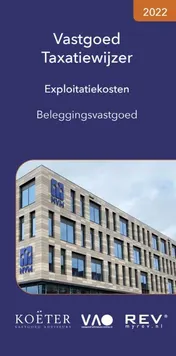 Omslag van Vastgoed Taxatiewijzer Exploitatiekosten Beleggingsvastgoed 2022
