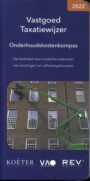 Omslag van Vastgoed taxatiewijzer onderhoudskostenkompas 2022