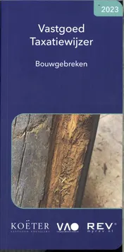 Omslag van Vastgoed taxatiewijzer bouwgebreken 2023