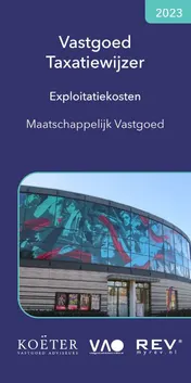 Omslag van Vastgoed taxatiewijzer maatschappelijk vastgoed 2023