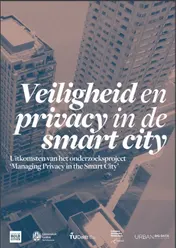 Omslag van Veiligheid en privacy in de smart city