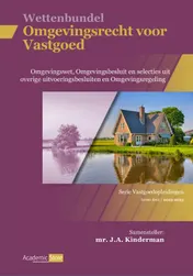 Omslag van Wettenbundel Omgevingswet voor vastgoed