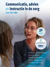 Omslag van Communicatie, advies en instructie in de zorg