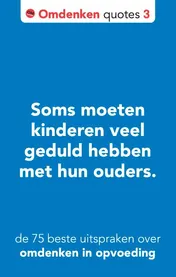 Omslag van De 75 beste uitspraken over omdenken in opvoeding