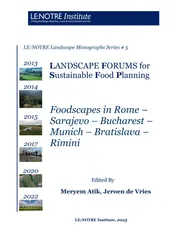 Omslag van LANDSCAPE FORUMS for Sustainable Food Planning