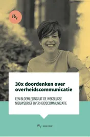 Omslag van 30x doordenken over overheidscommunicatie