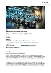 Omslag van Maintenance Engineering