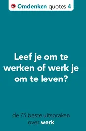 Omslag van De 75 beste uitspraken over omdenken op het werk