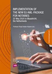 Omslag van Implementation of the new EU AML-package for notaries