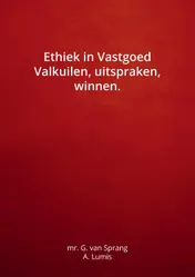 Omslag van Ethiek in Vastgoed