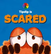 Omslag van Tipdip is Scared