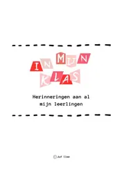Omslag van In mijn klas invulboek