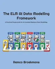 Omslag van The ELM AI Data Modelling Framework - B&W edition