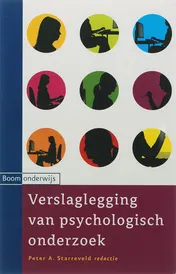 Omslag van Verslaglegging van psychologisch onderzoek